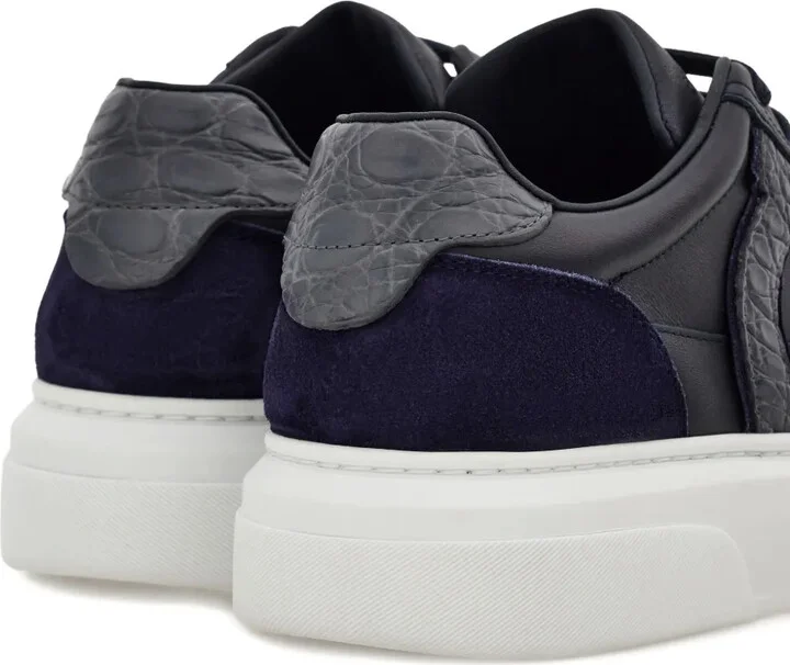 Leather Panelled Sneakers - Image 5
