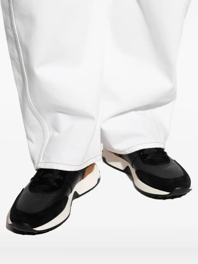 Leather Panelled Sneakers - Image 5