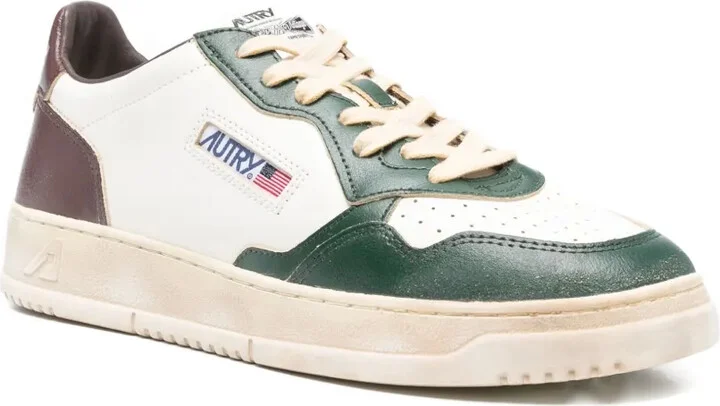 Leather-Panelled Sneakers - Image 2