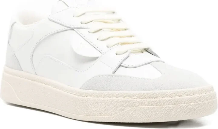 Leather Panelled Sneakers - Image 2