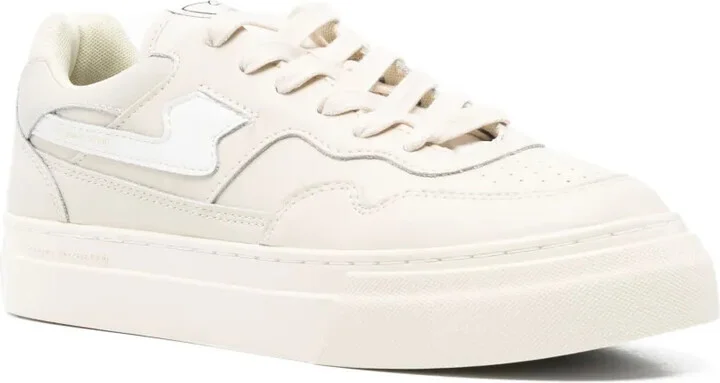 Leather Panelled Sneakers - Image 2