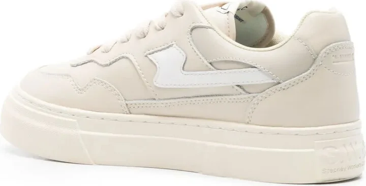 Leather Panelled Sneakers - Image 3