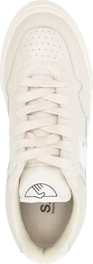 Leather Panelled Sneakers - Image 4