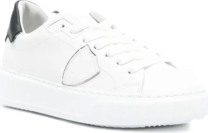 Leather-Panelled Sneakers - Image 2