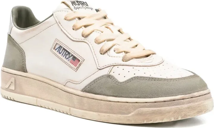 Leather Panelled Sneakers - Image 2