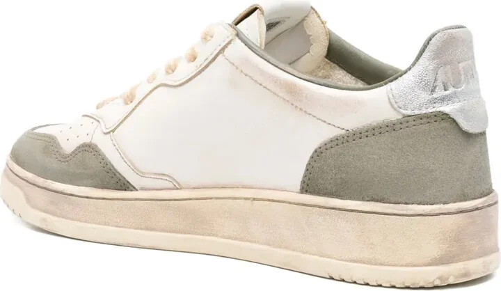 Leather Panelled Sneakers - Image 3