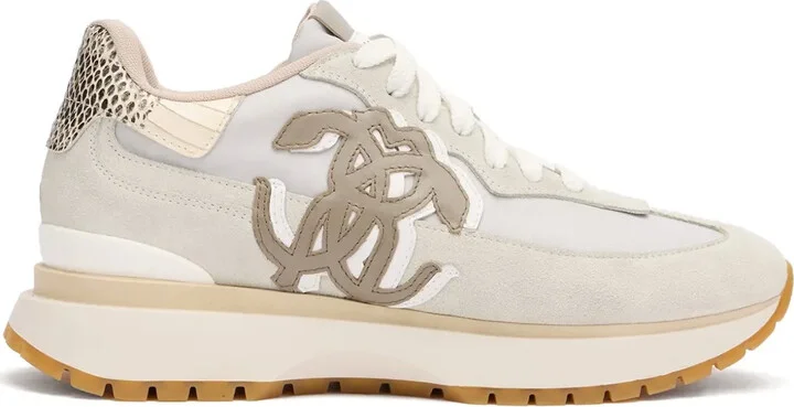 Leather-Panelled Sneakers
