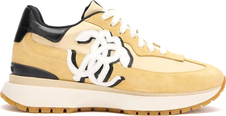 Leather-Panelled Sneakers
