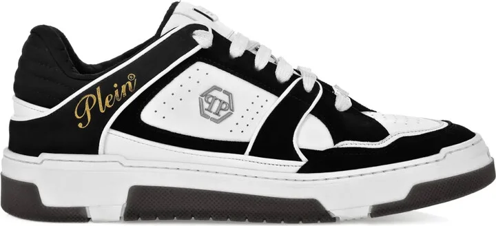 Leather-Panelled Sneakers
