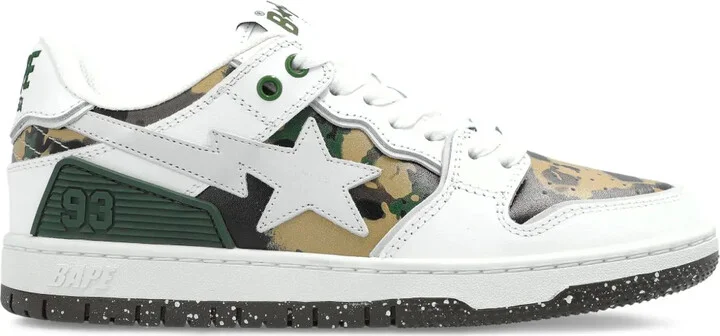 Leather-Panelled Sneakers
