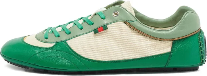 Leather Panelled Sneakers