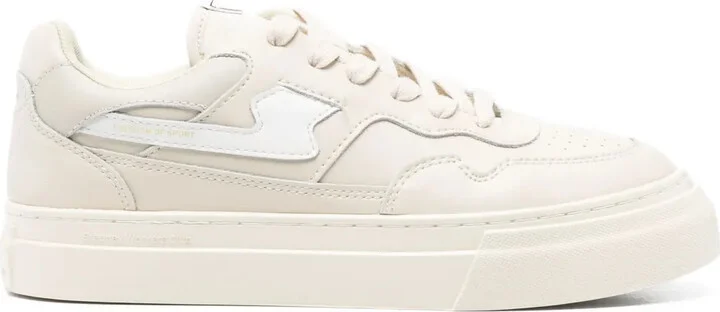 Leather Panelled Sneakers