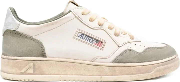 Leather Panelled Sneakers