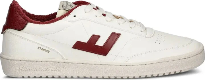 Leather-Panelled Terry-Cloth Sneakers