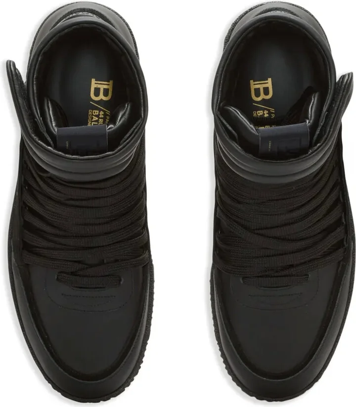 Leather-Panelled Trainers - Image 4