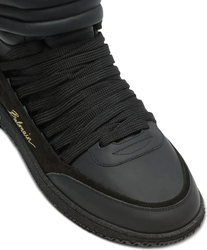 Leather-Panelled Trainers - Image 5