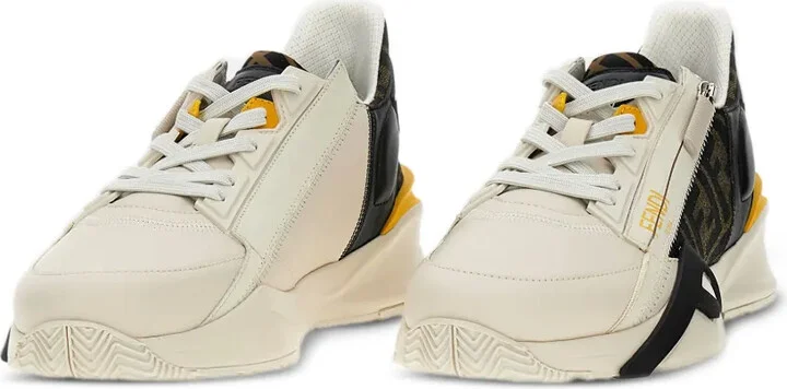 Leather Panelled Trainers - Image 2