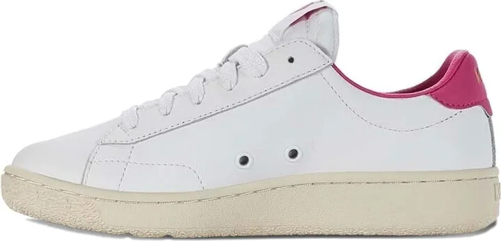 Leather-Panels Lace-Up Low-Top Sneakers