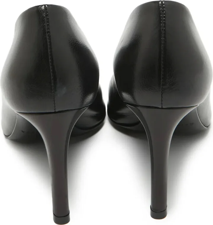 Leather Peep-Toe Pumps - Image 4