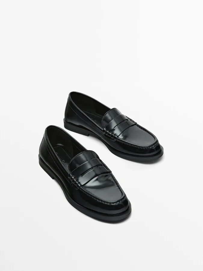Leather Penny Loafers - Image 3