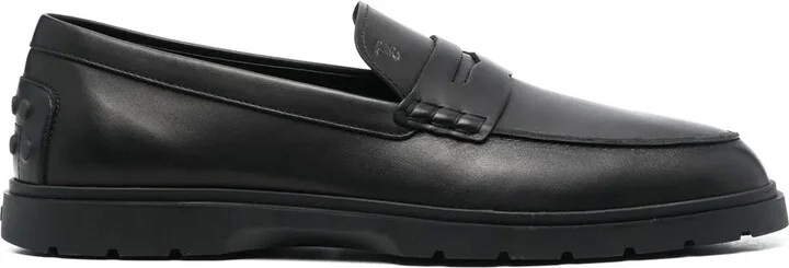 leather Penny loafers