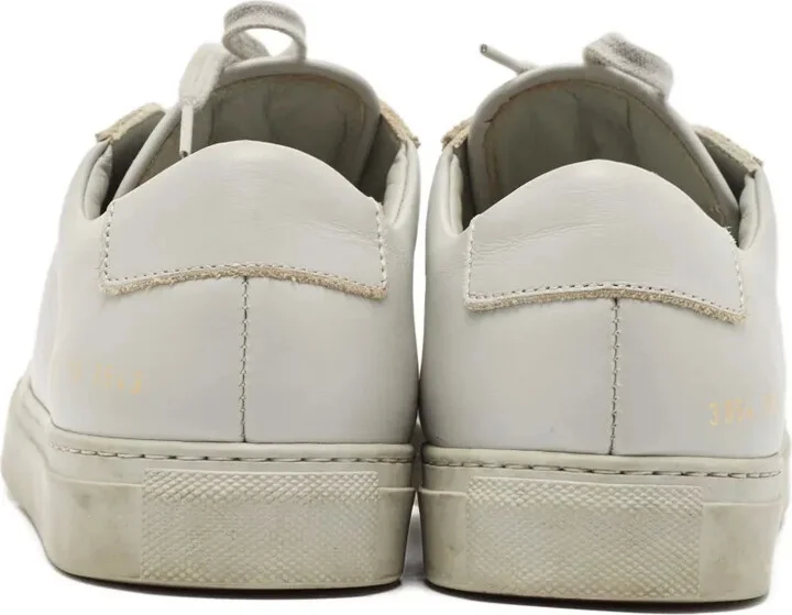 Leather Perforated-Detail Sneakers - Image 3