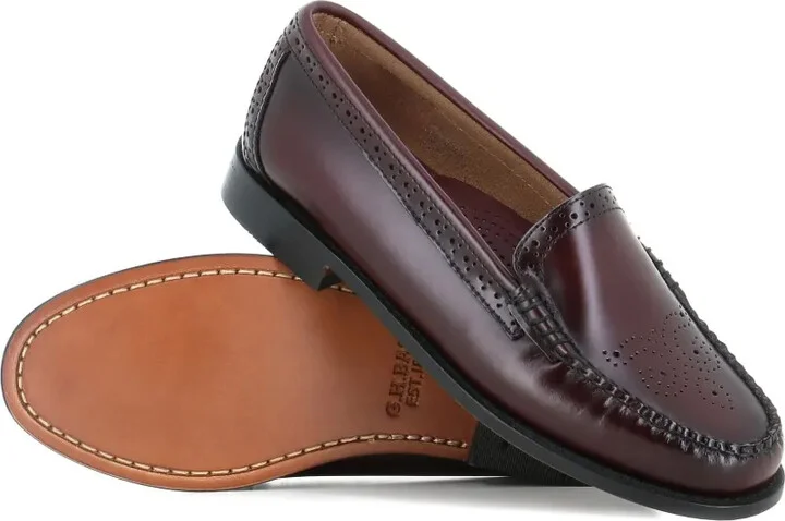 Leather Perforated Loafers - Image 5