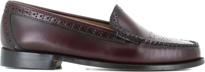 Leather Perforated Loafers