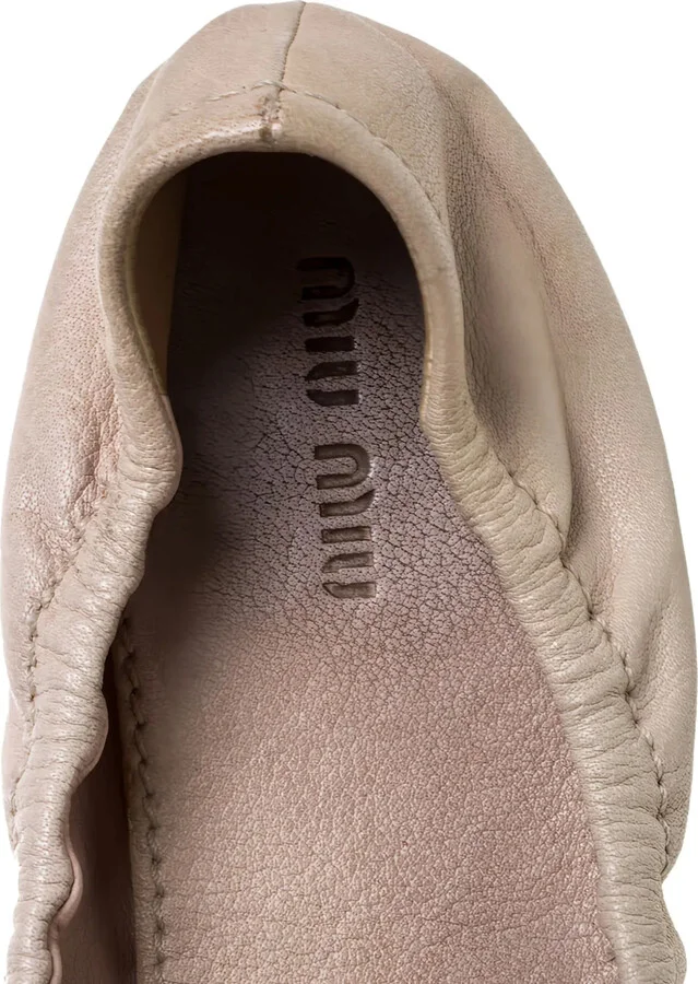 Leather-Petal Ballet Flats - Image 5