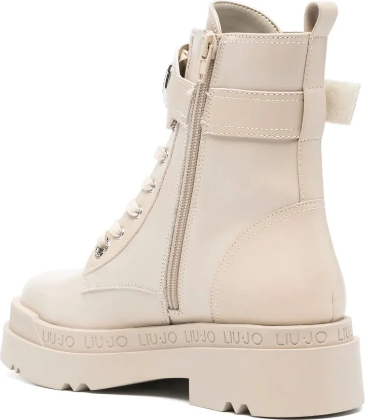 Leather Platform Boots - Image 3
