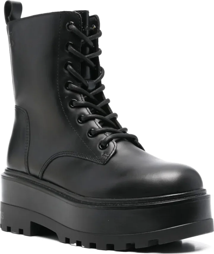 Leather Platform Boots - Image 2