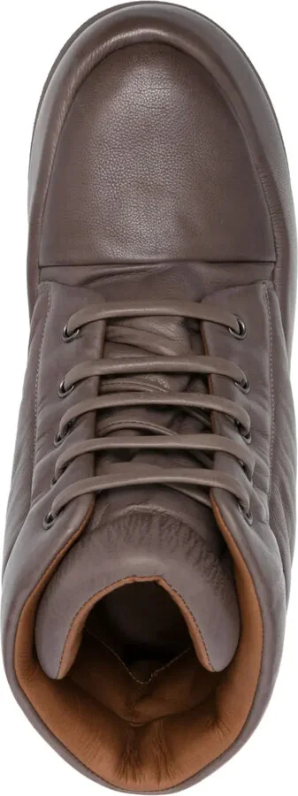 Leather Platform Boots - Image 4