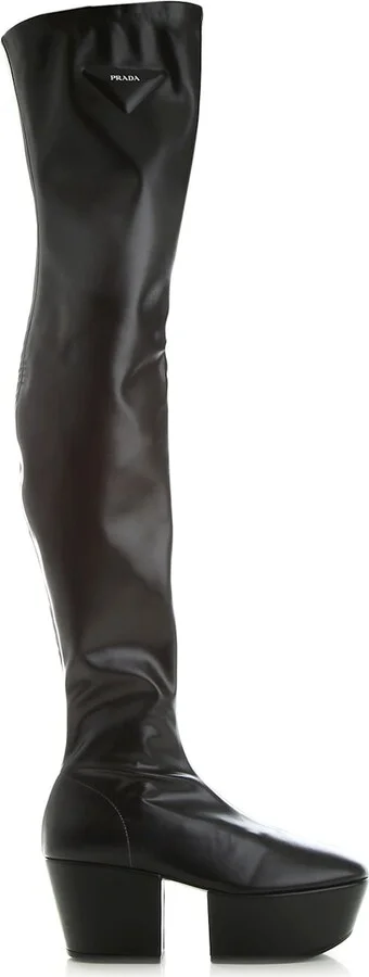 Leather Platform Boots
