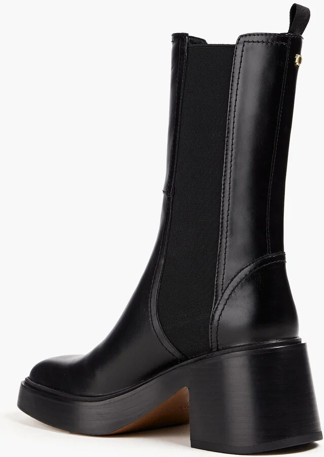 Leather platform Chelsea boots - Image 3