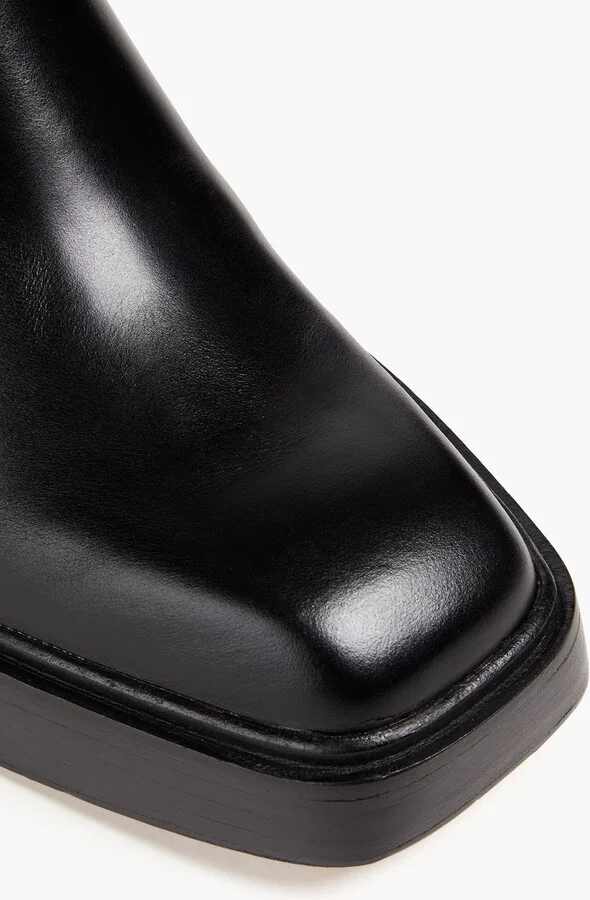Leather platform Chelsea boots - Image 4