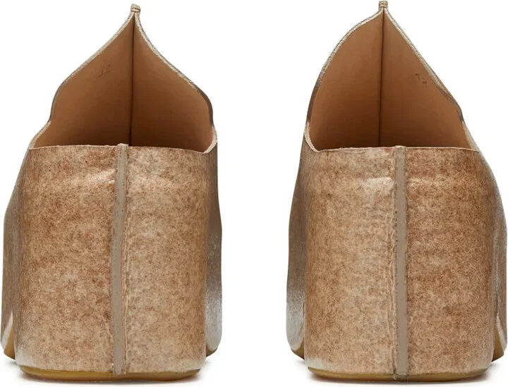 Leather Platform Clogs - Image 3
