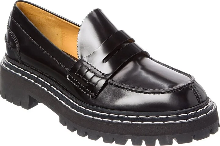 Leather Platform Loafer