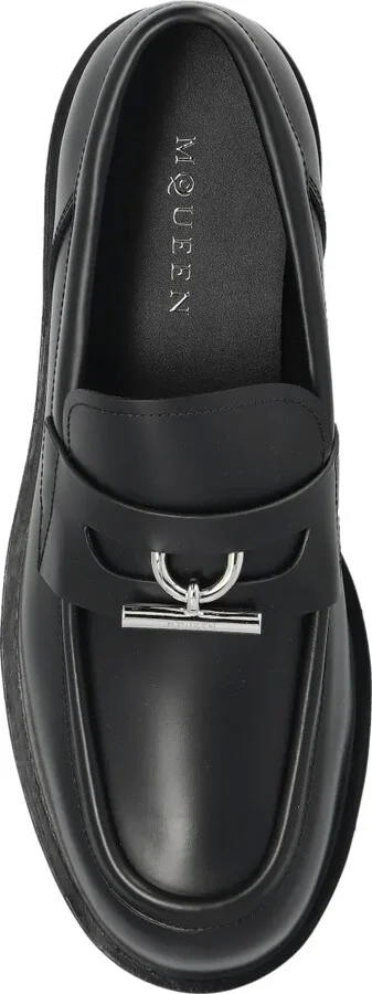 Leather Platform Loafers - Image 4