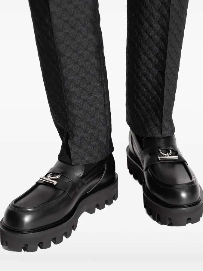 Leather Platform Loafers - Image 5
