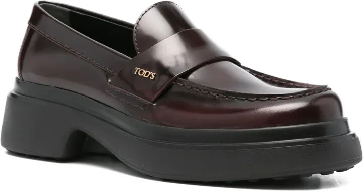 Leather Platform Loafers - Image 2