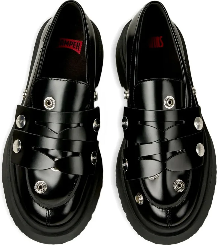 Leather Platform Loafers - Image 3