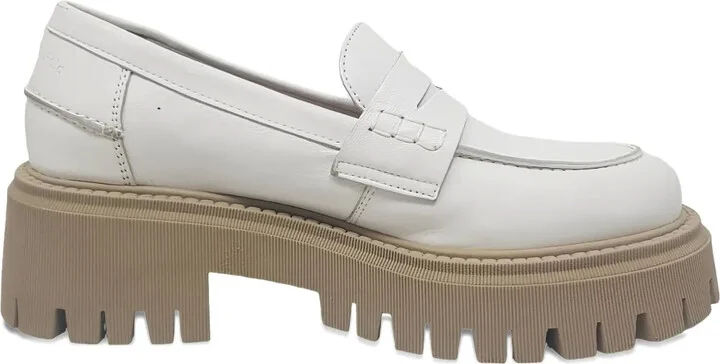 Leather Platform Loafers