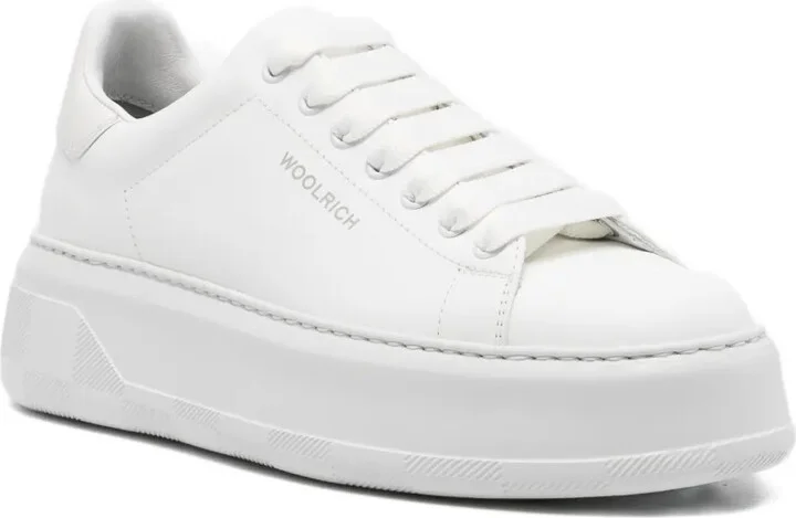 Leather Platform Low-Top Sneakers - Image 2