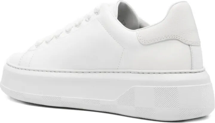 Leather Platform Low-Top Sneakers - Image 3