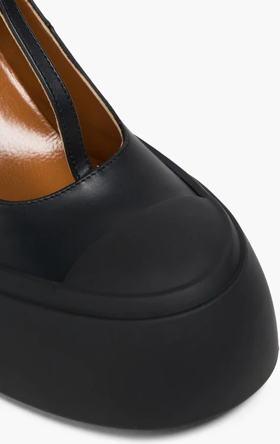 Leather platform Mary Jane pumps - Image 4