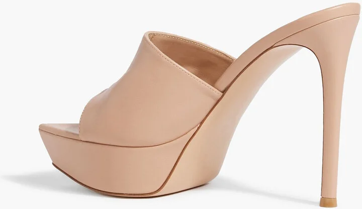 Leather platform mules - Image 3