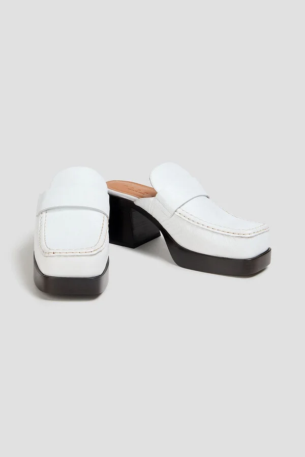 Leather platform mules - Image 2