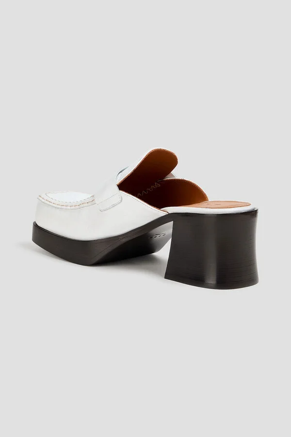 Leather platform mules - Image 3