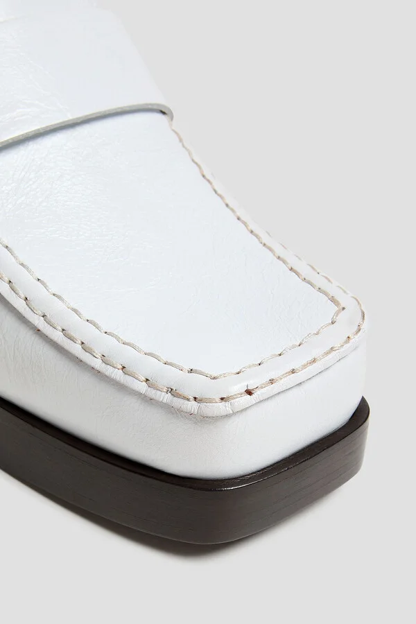 Leather platform mules - Image 4