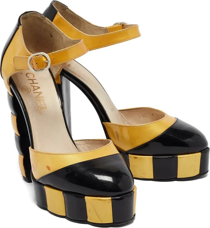 Leather Platform Pumps - Image 2